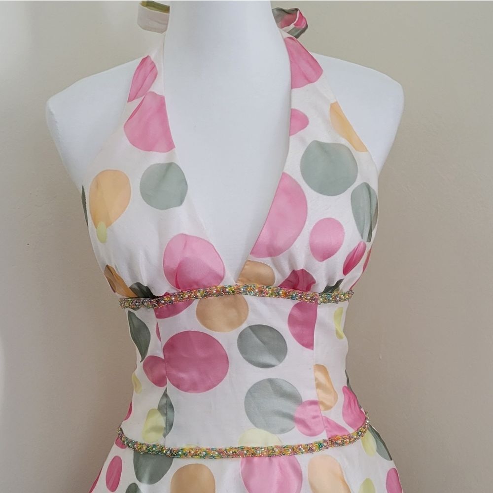 Terani Couture halter dress Size 4 - Picture 3 of 11